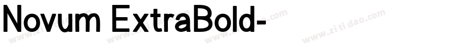 Novum ExtraBold字体转换